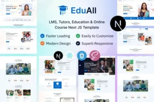 Mua EduAll - Education & LMS Tutors React Next JS giá rẻ