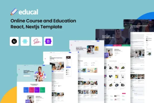 Mua Educal – Education React Nextjs Template giá rẻ