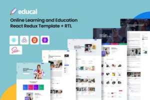 Mua Educal - Education React Redux Template + RTL giá rẻ