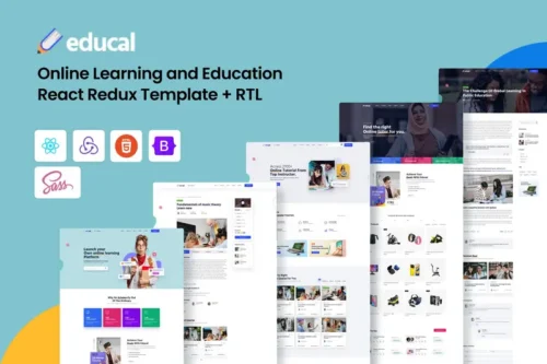 Mua Educal - Education React Redux Template + RTL giá rẻ