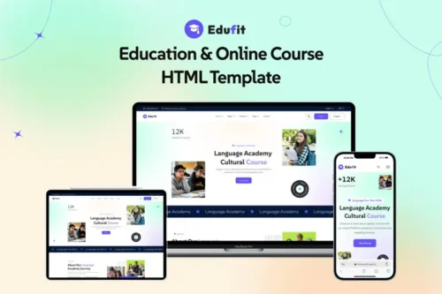 Mua Edufit - Education & Online Course HTML Template giá rẻ