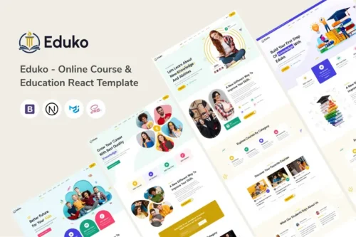 Mua Eduko - Online Course & Education Next Js Template giá rẻ