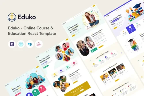 Mua Eduko - Online Course & Education React Template giá rẻ