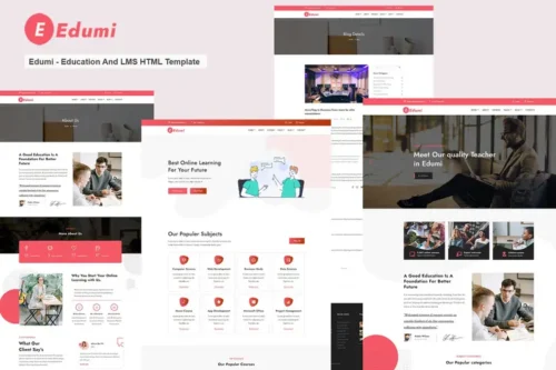 Mua Edumi - Education And LMS HTML Template giá rẻ