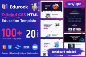 Mua Edurock - Tailwind CSS Education Template giá rẻ