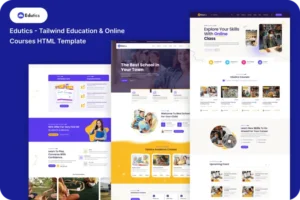 Mua Edutics - Tailwind Education & Online Courses HTML giá rẻ