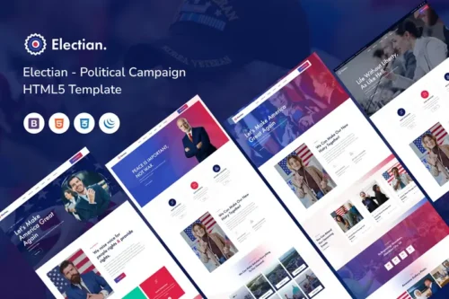 Mua Electian - Political Campaign HTML5 Template giá rẻ