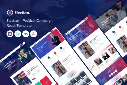 Mua Electian - Political Campaign React Template giá rẻ