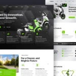Electric Vehicle Charging EV Dealer Web Template