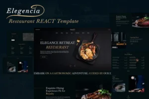 Mua Elegencia - Royale Restaurant ReactJS Template giá rẻ