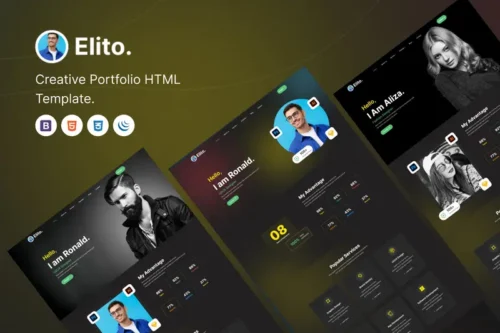 Mua Elito - Creative Portfolio HTML5 Template giá rẻ