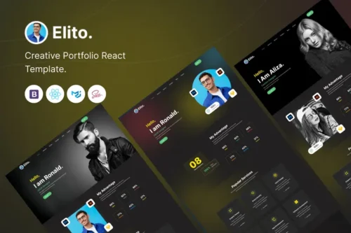Mua Elito - Creative Portfolio React Template giá rẻ