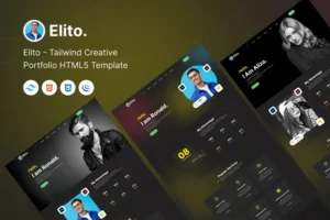 Mua Elito - Tailwind Creative Portfolio HTML5 Template giá rẻ