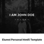 Elumni Personal html5 Template