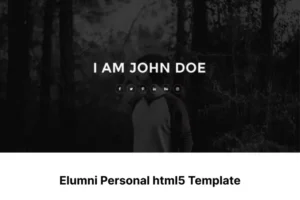 Mua Elumni Personal html5 Template giá rẻ