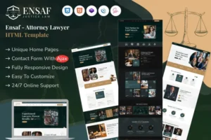 Mua Ensaf - Attorney Lawyer HTML Template giá rẻ