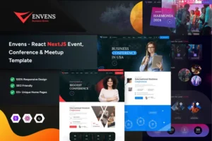Mua Envens - React NextJS Event, Conference Template giá rẻ