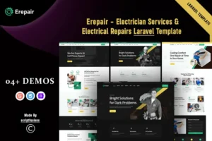 Mua Erepair - Electrician Services Laravel Template giá rẻ