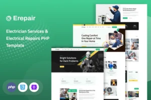 Mua Erepair - Electrician Services PHP Template giá rẻ