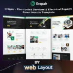 Erepair – Electronics Repair React NextJS Template