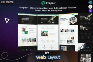 Mua Erepair - Electronics Repair React NextJS Template giá rẻ
