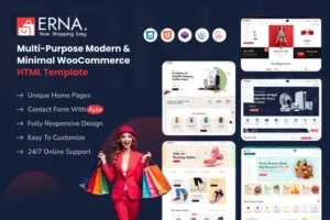 Mua Erna - Multi-Purpose Minimal HTML Template giá rẻ