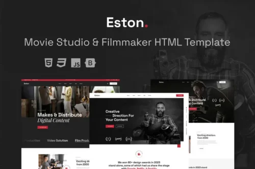 Mua Eston - Movie Studio & Filmmaker HTML Template giá rẻ