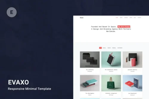 Mua Evaxo - Responsive Minimal Template giá rẻ