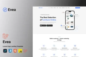 Mua Evea - App Laravel Landing Page Template giá rẻ