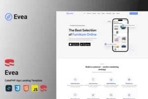 Mua Evea - CakePHP App Landing Page Template giá rẻ
