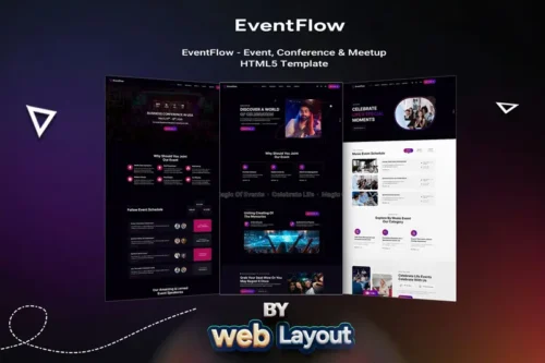 Mua EventFlow - Event & Conference HTML5 Template giá rẻ