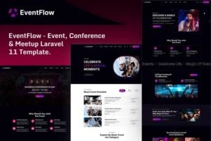 Mua EventFlow - Event, Conference Laravel 11 Template. giá rẻ