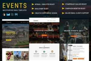 Mua EVENTS - Multipurpose Responsive Email Templates giá rẻ