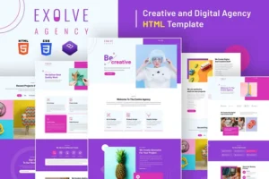 Mua Exolve | Creative & Digital Agency HTML Template giá rẻ