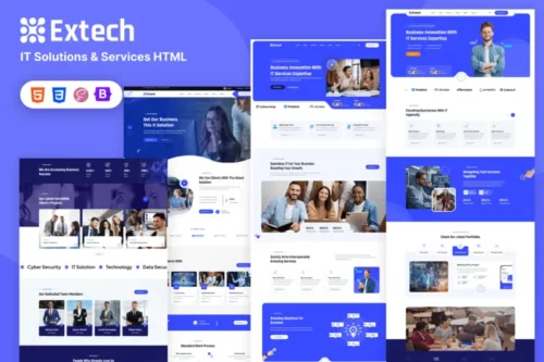 Mua Extech | IT Solutions & Services HTML giá rẻ