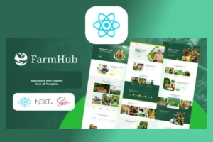 Mua FarmHub - Agriculture Farming Next js Template giá rẻ