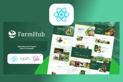 Mua FarmHub - Agriculture Farming Next js Template giá rẻ
