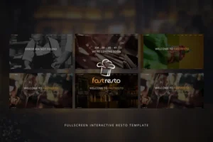 Mua Fastresto Fullscreen Restaurant Template giá rẻ