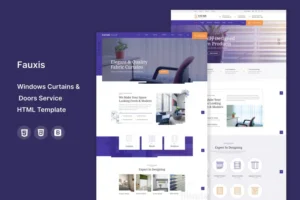 Mua Fauxis - Windows Curtains HTML Template giá rẻ