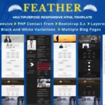 FEATHER – Multipurpose Responsive Landing Pages