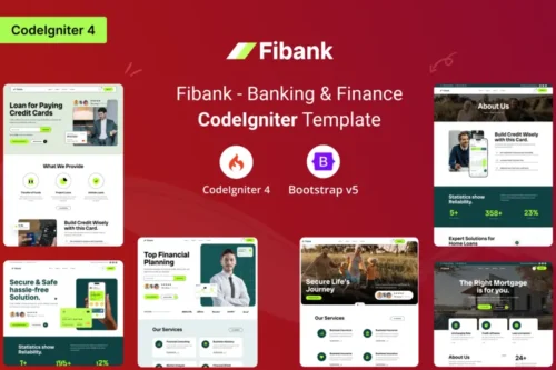 Mua Fibank - Banking & Finance CodeIgniter Template giá rẻ