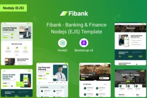 Mua Fibank - Banking & Finance Nodejs Template giá rẻ