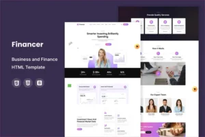 Mua Financer - Business and Finance HTML Template giá rẻ