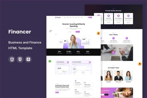 Mua Financer - Business and Finance HTML Template giá rẻ