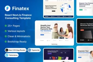 Mua Finatex - React NextJs Finance Consulting Template giá rẻ