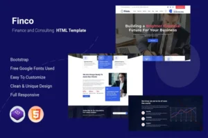 Mua Finco - Finance and Consulting HTML Theme giá rẻ