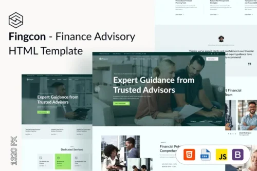 Mua Fingcon - Finance Advisory HTML Template giá rẻ