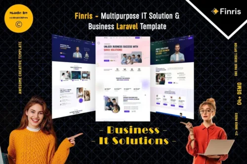 Mua Finris - IT Solution & Business Laravel Template giá rẻ