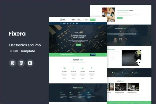 Mua Fixera - Electronics & PhonRepair HTML Template giá rẻ