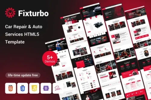 Mua Fixturbo - Car Repair & Auto Services HTML5 giá rẻ